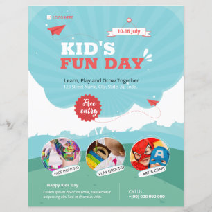 Mall för barnfond Flyer