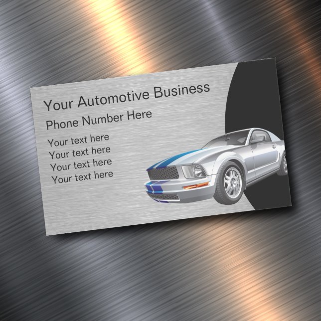 Mall för bildesign magnetiska visitkort (Automotive magnetic business cards )