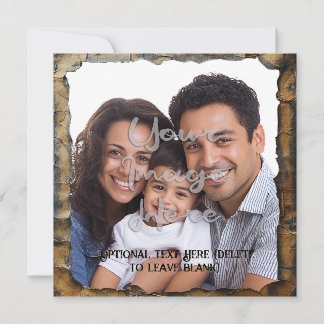 Mall för bränt parchment-Anpassade (Framsida)