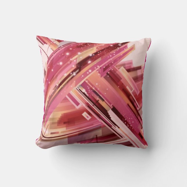 Mall för Bright Modern Monogram Dekorativ kudde (Framsida)