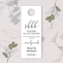 Mall för bröllop-dörrskydd - Skilj inte åt