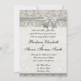 Mall för bröllopsinbjudan Anpassningsbar White Snö