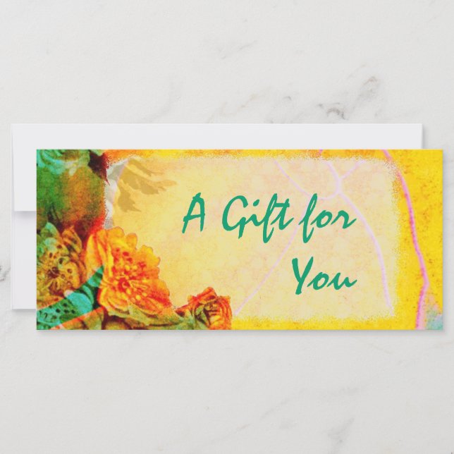 Mall för certifikat för gåva från Tropical Gräns (Framsida)