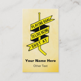 Mall för citattecken för Affärskort för Ice Hockey Visitkort