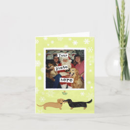 Mall för Dachshund Mistletoe Kiss jul Hundar