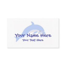 Mall för delfindansvisitkort