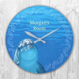 Mall för delfiner i Blå oceanen Namn Stor Klocka
