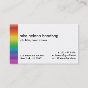 Mall för design för regnbågepridevisitkort visitkort