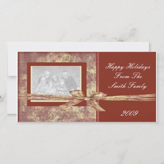 Mall för designerfotojulkort (Framsida)