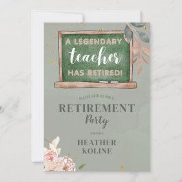 Mall för Digital Rustic Teacher Pension Party