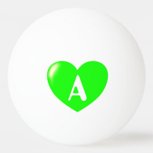 Mall för din Anpassningsbar Monogram Big Grönt H Pingisboll