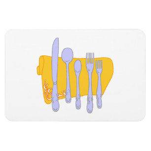 Mall för Dinnerware-kodningsdesign Magnet