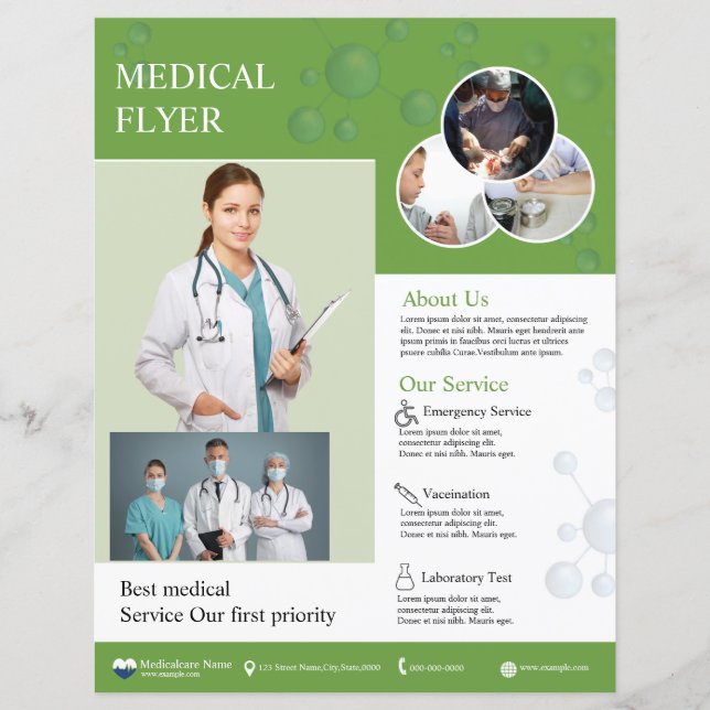 Mall för Doktor-flygare för medicinskt bruk (Framsida)
