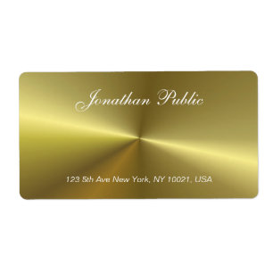 Mall för Elegant Guld Trendig   Fraktsedel