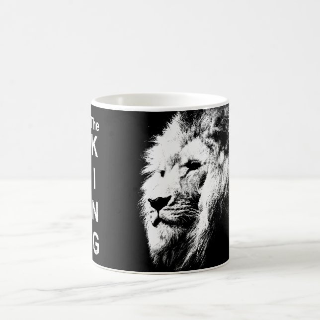 Mall för Eleganten Kunddjur Lejona Ansikte Kung Kaffemugg (Center)