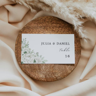 Mall för Emerald Grönt Bröllop Place Cards