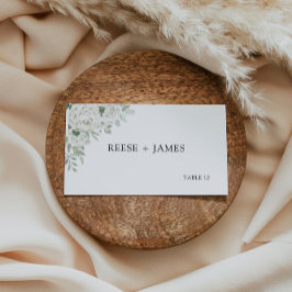 Mall för Emerald Grönt Bröllop Place Cards