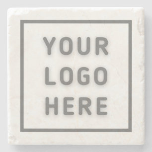 Mall för enkel Logotyp Business Promo Swag White Stenunderlägg