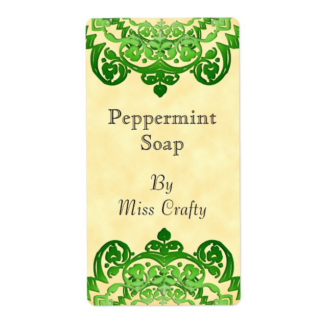 Mall för etikett för Anpassningsbarna  för Blommig Fraktsedel (Framsidan)