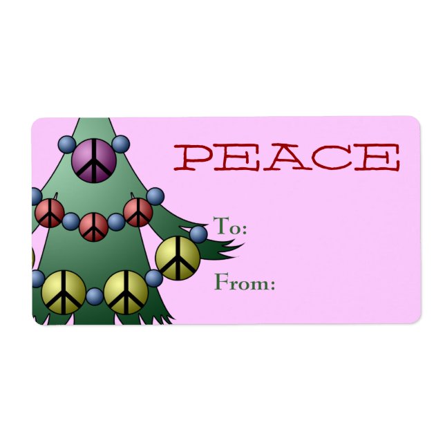 Mall för etikett för Märkre till/från Julgran Fraktsedel (Framsidan)