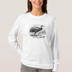 Mall för fågel för vintageCassowary jätte- T-shirt