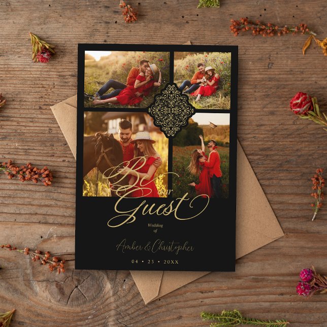 Mall för Fake Golden Luxury Filigree 4 Bilder (Skapare uppladdad)