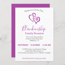 Mall för familjeåterförening för länkade lilor