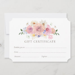 Mall för färgat humlecertifikat Shop Gift-certifik