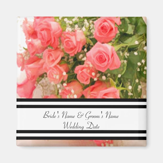 Mall för favoritmagnet för Persika Ro Magnet (Framsidan)