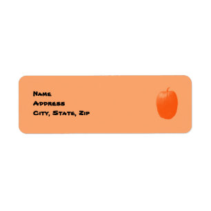 Mall för Festive Pumpkin-Adressetiketter Returadress Etikett