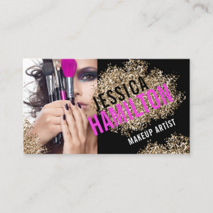 Mall för fet Makeup-artist-visitkort Visitkort