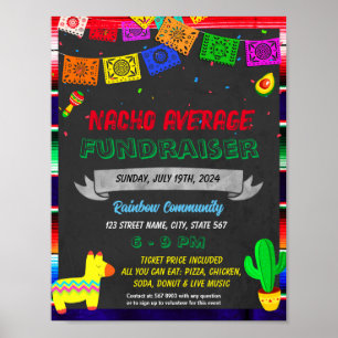 Mall för Fiesta Fundraiser-evenemang Poster