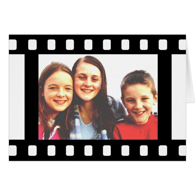 Mall för filmstrimling hälsningskort (Framsidan Horizontal)