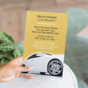 Mall för Flyer för Biltvätt och Auto Detailing
