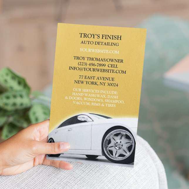 Mall för Flyer för Biltvätt och Auto Detailing (Skapare uppladdad)