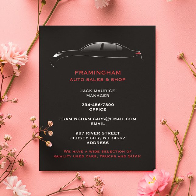 Mall för flygblad för bilreparation och bilservice (Skapare uppladdad)