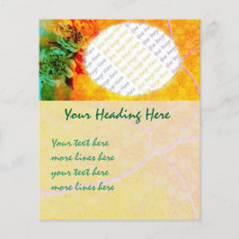 Mall för flygblad för Tropical Gräns