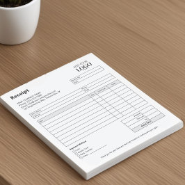 Mall för försäljningsinleverans | Minimalistiskt f Anteckningsblock