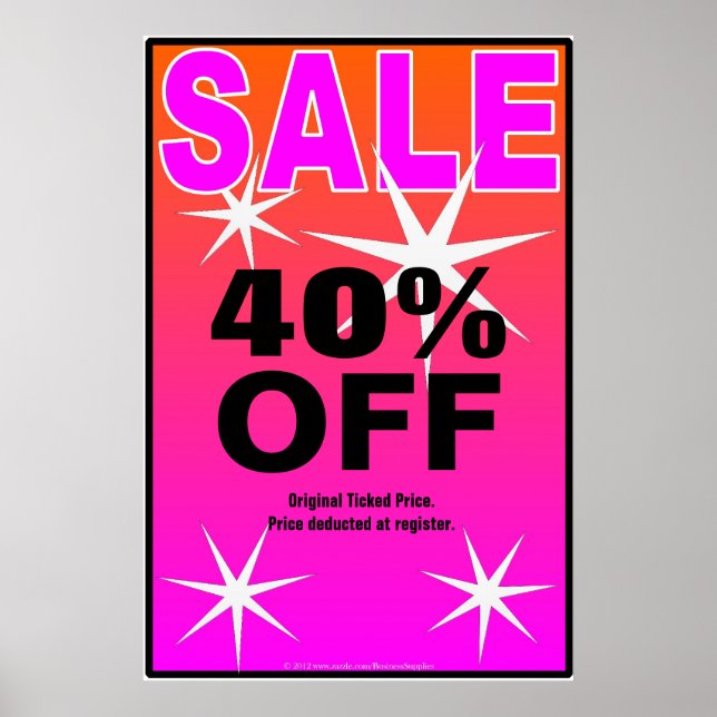 Mall för försäljningsskylt/poster poster (Framsidan)