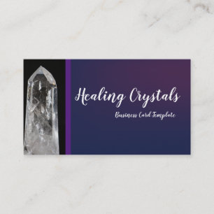 Mall för fotolagning Crystal Visitkort