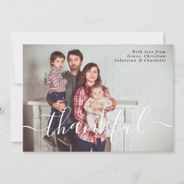 Mall för fototypografi för thanksgiving (Framsida)