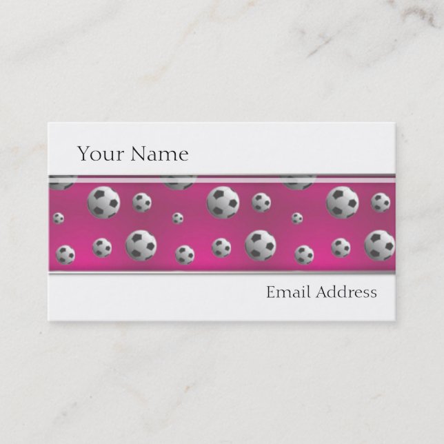 MALL FÖR GIRLS SOCKER PLAYER-PROFILKORT VISITKORT (Framsida)