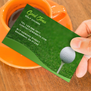 Mall för golfnamnkort visitkort