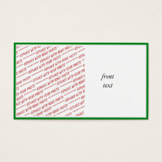 Mall för grönt Trimmad Gräns Visitkort