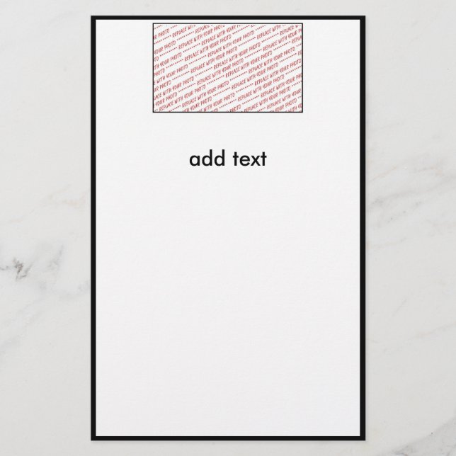 Mall för grupp- eller klassfoto brevpapper (Framsida)