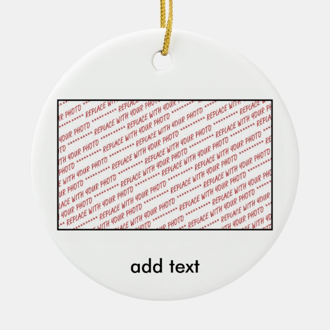 Mall för grupp- eller klassfoto julgransprydnad keramik (Framsidan)