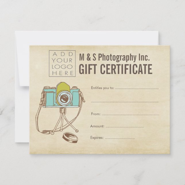 Mall för Hair Beauty Salon Gift-certifikat (Framsida)