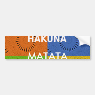 Mall för Hakuna Matata Bumper-etikett Bildekal