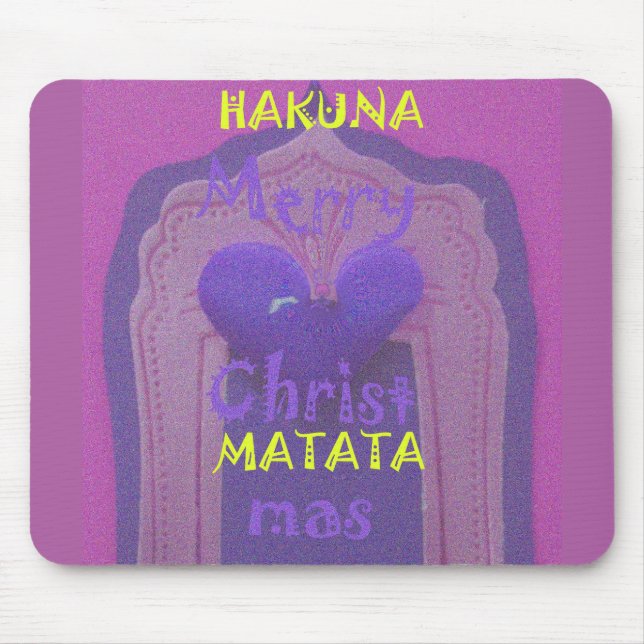Mall för Hakuna Matata Merry Mousepad-Vågrät Musmatta (Framsidan)