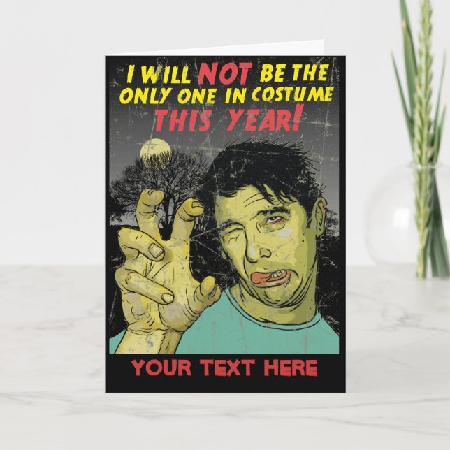 Mall för Halloween inbjudankort (Framsida)